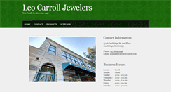 Desktop Screenshot of leocarrolljewelers.com