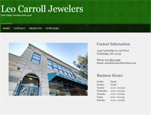 Tablet Screenshot of leocarrolljewelers.com